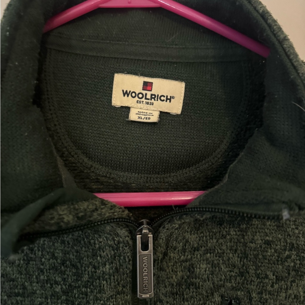 Woolrich Men's Zip-Up Forest Sweater - Picture 2 of 3